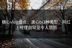 糖心vlog盘点：溏心tv3种类型，网红上榜理由罕见令人愤怒