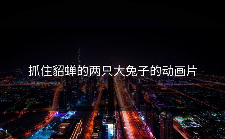 抓住貂蝉的两只大兔子的动画片